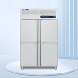Four-door refrigerator/freezer cabinet