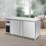 Dual-zone refrigerated work table